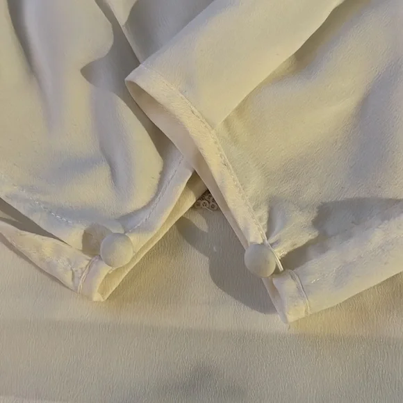 1.STATE Sequin-Grid Blouse, Size Medium - Picture 6 of 8